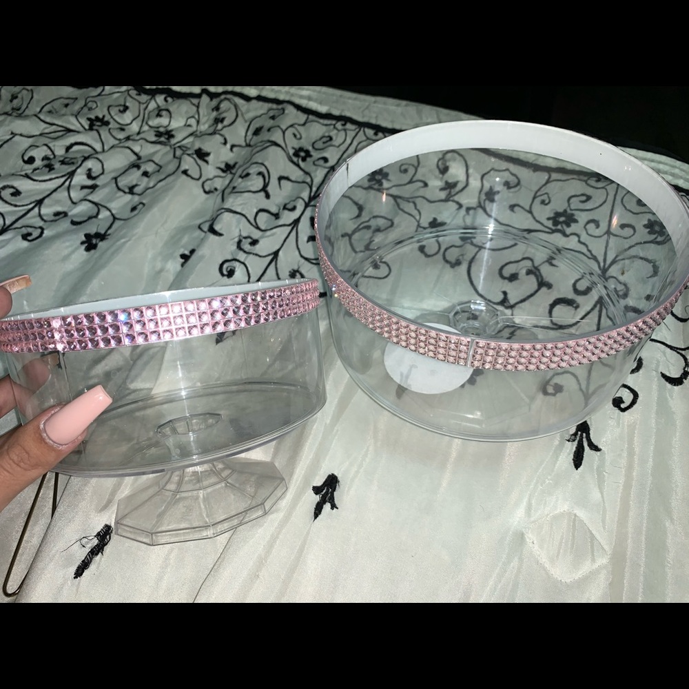 Diamond Decorative Plastic Bowls